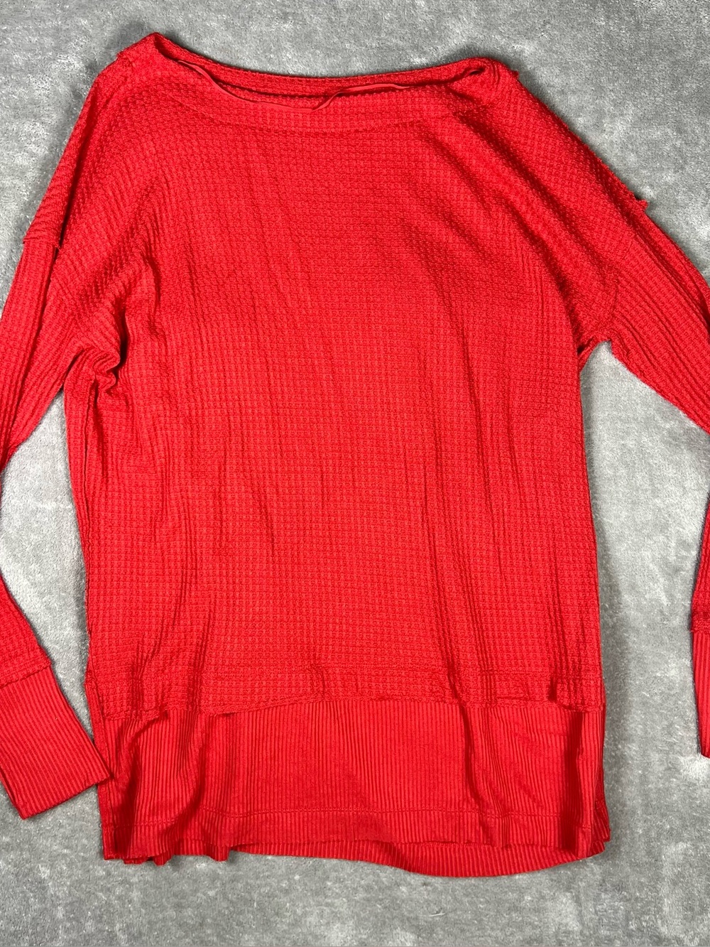 Free People Top Womens Small We The Free North Shore Thermal Knit Tunic Comfy - Picture 5 of 9